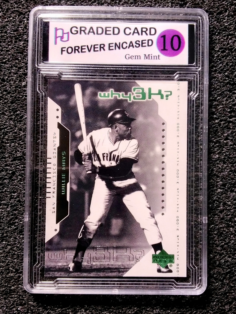 Willie Mays San Francisco Giants HOF Upper Deck Baseball Card. Graded 10